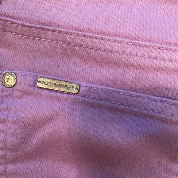 Low Rise Purple Jean Shorts - Picture 6 of 8